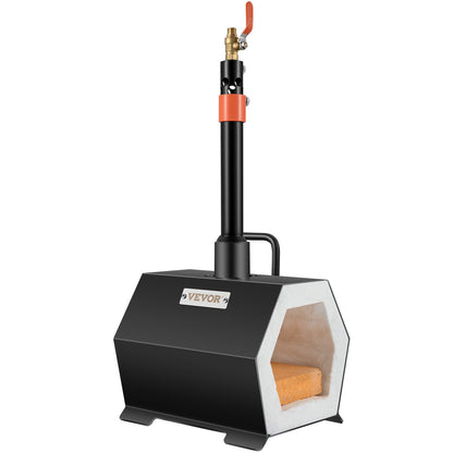 Propane Forge Portable, Single Burner Tool and Knife Making, Large Capacity Blacksmith Farrier Forges, Mini Furnace Blacksmithing, Gas Forging Tools and Equipment, Complete Kit