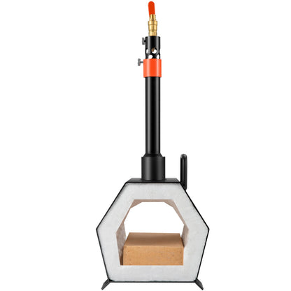 Propane Forge Portable, Single Burner Tool and Knife Making, Large Capacity Blacksmith Farrier Forges, Mini Furnace Blacksmithing, Gas Forging Tools and Equipment, Complete Kit