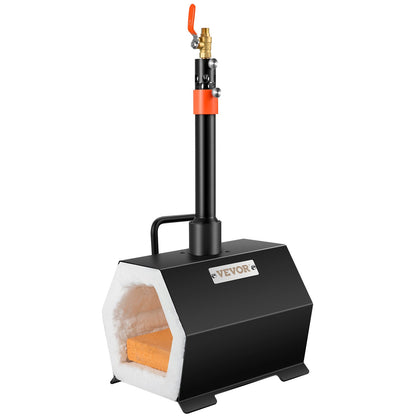 Propane Forge Portable, Single Burner Tool and Knife Making, Large Capacity Blacksmith Farrier Forges, Mini Furnace Blacksmithing, Gas Forging Tools and Equipment, Complete Kit