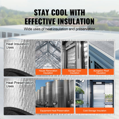 Insulation Roll Aluminum Foil XPE Foam Core Radiant Barrier 40 in. x 5 ft