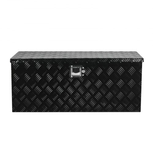 Robuster Aluminium-Werkzeugkasten für die Ladefläche, schwarz, 89 x 33 x 33 cm