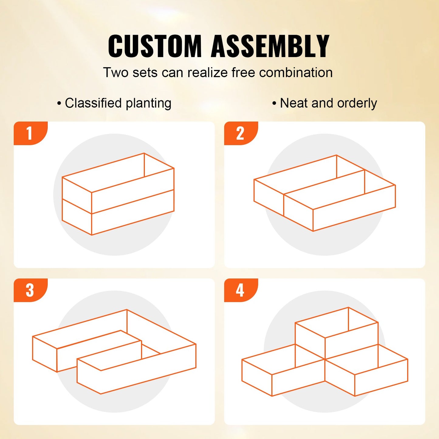 Raised Garden Bed, 7.9 x 2 x 0.8 ft Wooden Planter Boxes, Outdoor Planter Boxes with Open Base, for Growing Flowers/Vegetables/Herbs in Backyard/Garden/Patio/Balcony, Burlywood