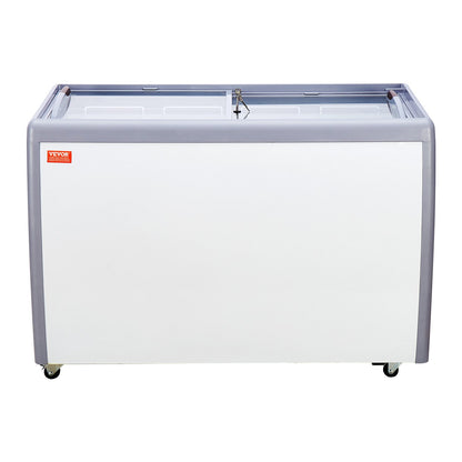 370 L kommerzielle Glasvitrine für Eiscreme-Gefrierschrank