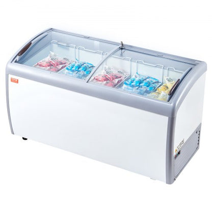 16.3Cu.ft Commercial Ice Cream Display Case Gelato Dipping Freezer Cabinet