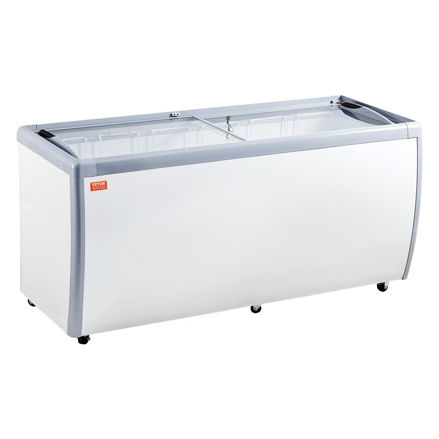 567 L kommerzielle Glasvitrine für Eiscreme-Gefrierschrank