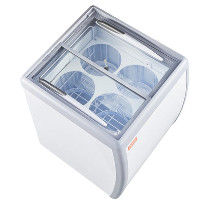 158 L kommerzieller Eiscreme-Display-Gelato-Tauchgefrierschrank