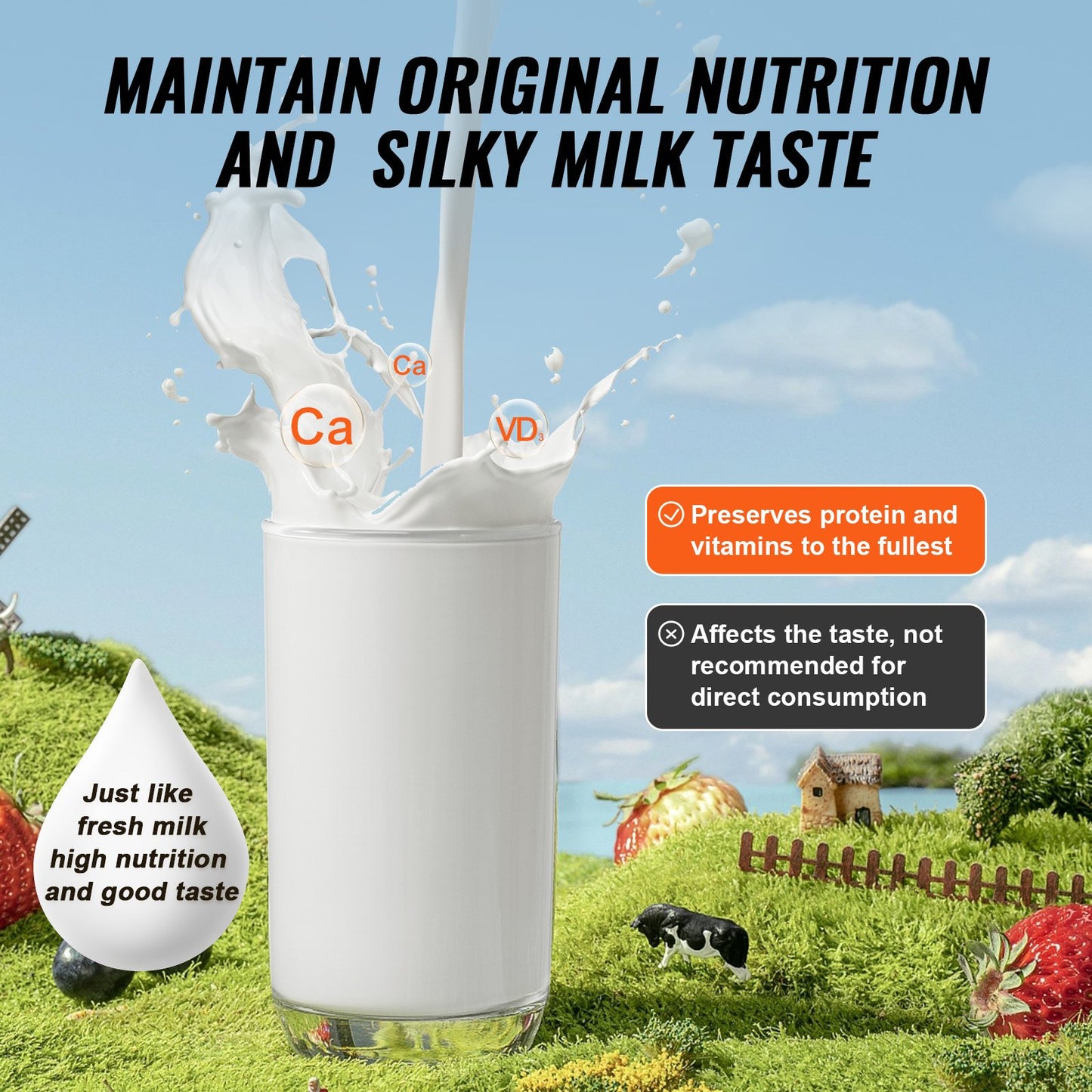 Milk Pasteurizer 150L, Commercial Milk Pasteurization Machine, Food Grade 304 Stainless Steel, Professional Pasteurization with Time and Temperature Control, for Milk Juice Yogurt Sterilization