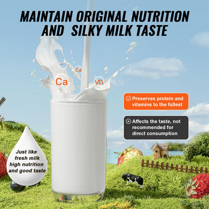 Milk Pasteurizer 150L, Commercial Milk Pasteurization Machine, Food Grade 304 Stainless Steel, Professional Pasteurization with Time and Temperature Control, for Milk Juice Yogurt Sterilization