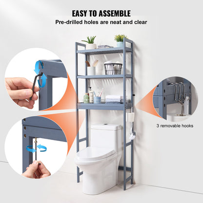 Über der Toilette Aufbewahrung 3-Tier Badezimmer Regal Rack Space Saver Organizer