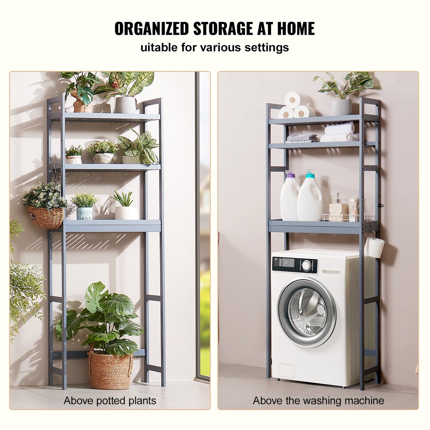 Über der Toilette Aufbewahrung 3-Tier Badezimmer Regal Rack Space Saver Organizer