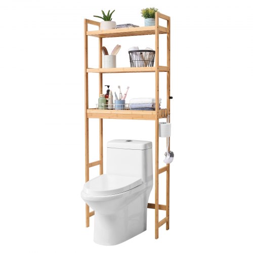 Over the Toilet Storage 3-Tier Bathroom Shelf Rack Space Saver Organizer
