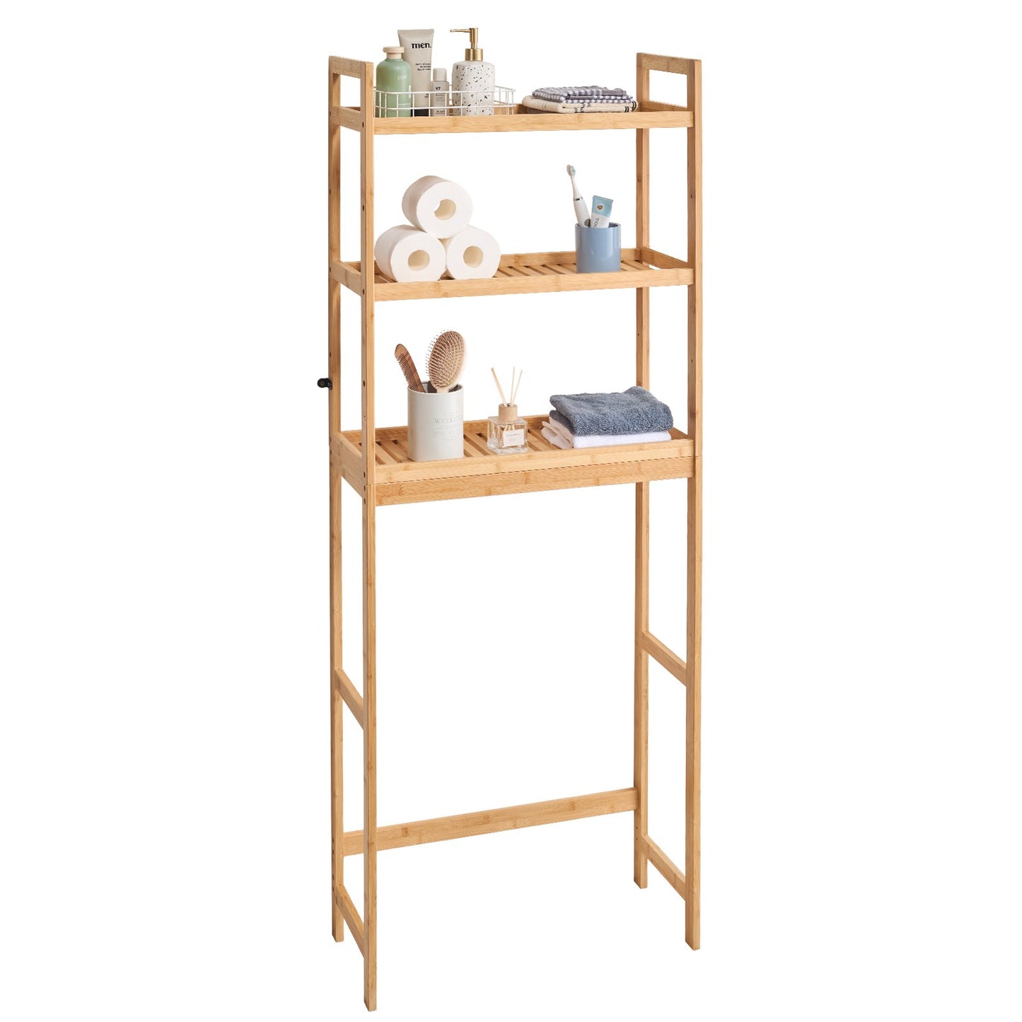 Over the Toilet Storage 3-Tier Bathroom Shelf Rack Space Saver Organizer