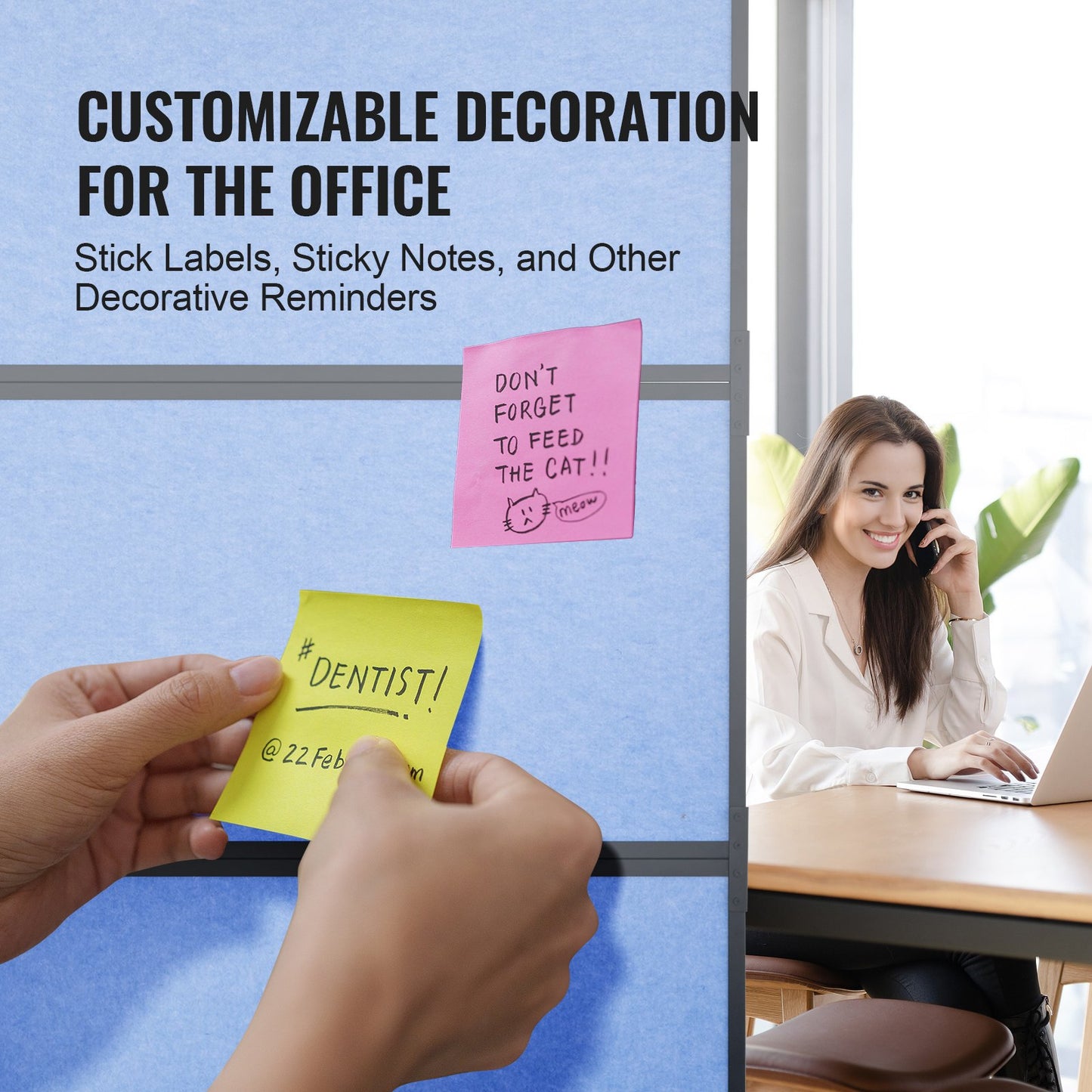 Acoustic Room Divider Partition Panel Privacy Screen 2 Pack Indigo Blue