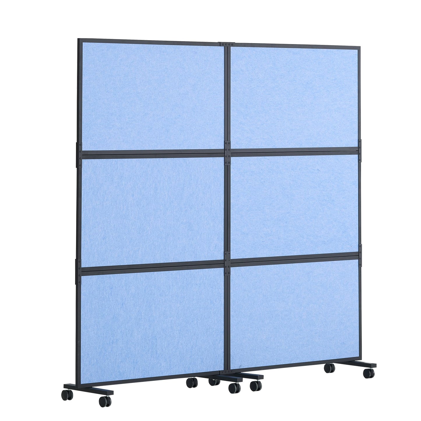 Acoustic Room Divider Partition Panel Privacy Screen 2 Pack Indigo Blue