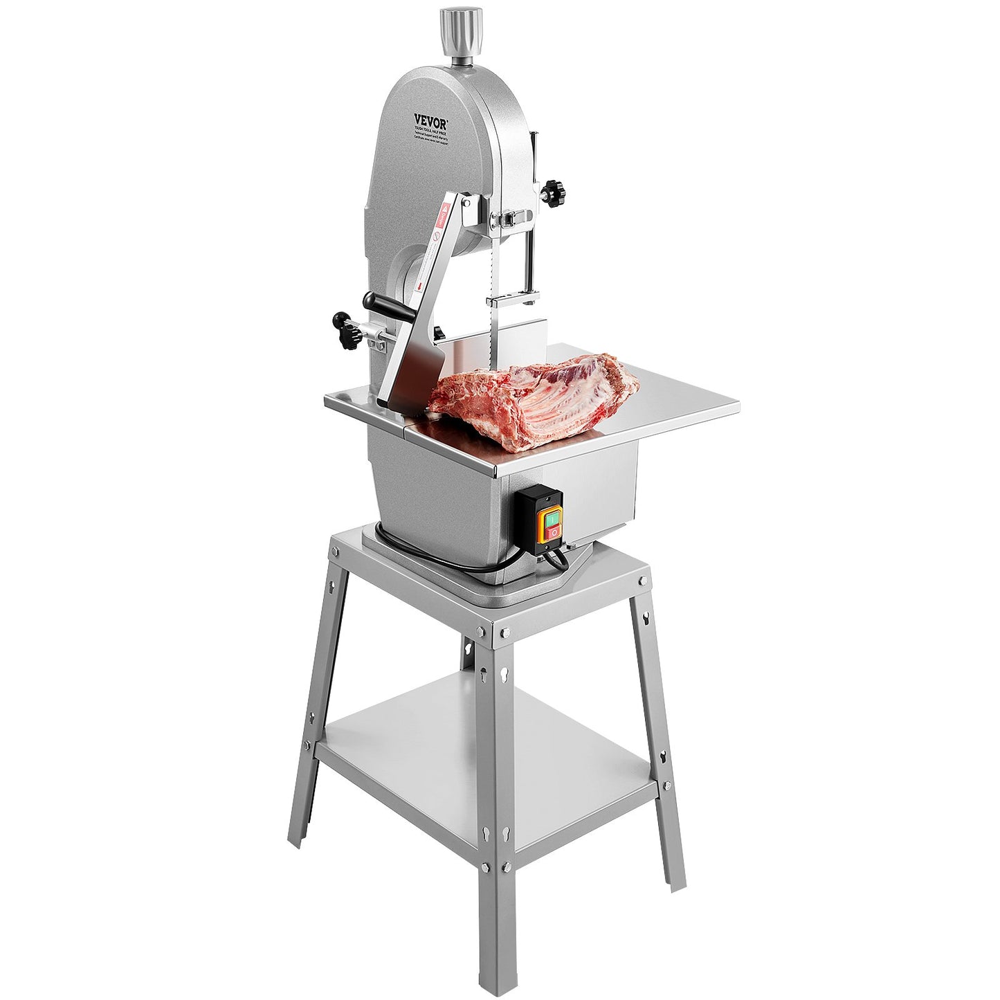 1800W Commercial Electric Meat Band Saw Stainless Steel Bone Saw Machine