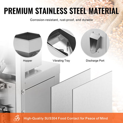 Automatic Particle Packing Machine, 0.002-0.22lbs/1-100g, Multi-function Pouch Powder Bag Weighing Filling Packing Machine, Powder Filling Machine for Tea Seeds Grain Flour Beans Glitter