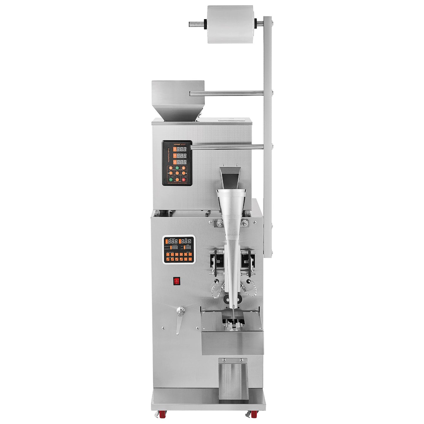 Automatic Particle Packing Machine, 0.002-0.22lbs/1-100g, Multi-function Pouch Powder Bag Weighing Filling Packing Machine, Powder Filling Machine for Tea Seeds Grain Flour Beans Glitter