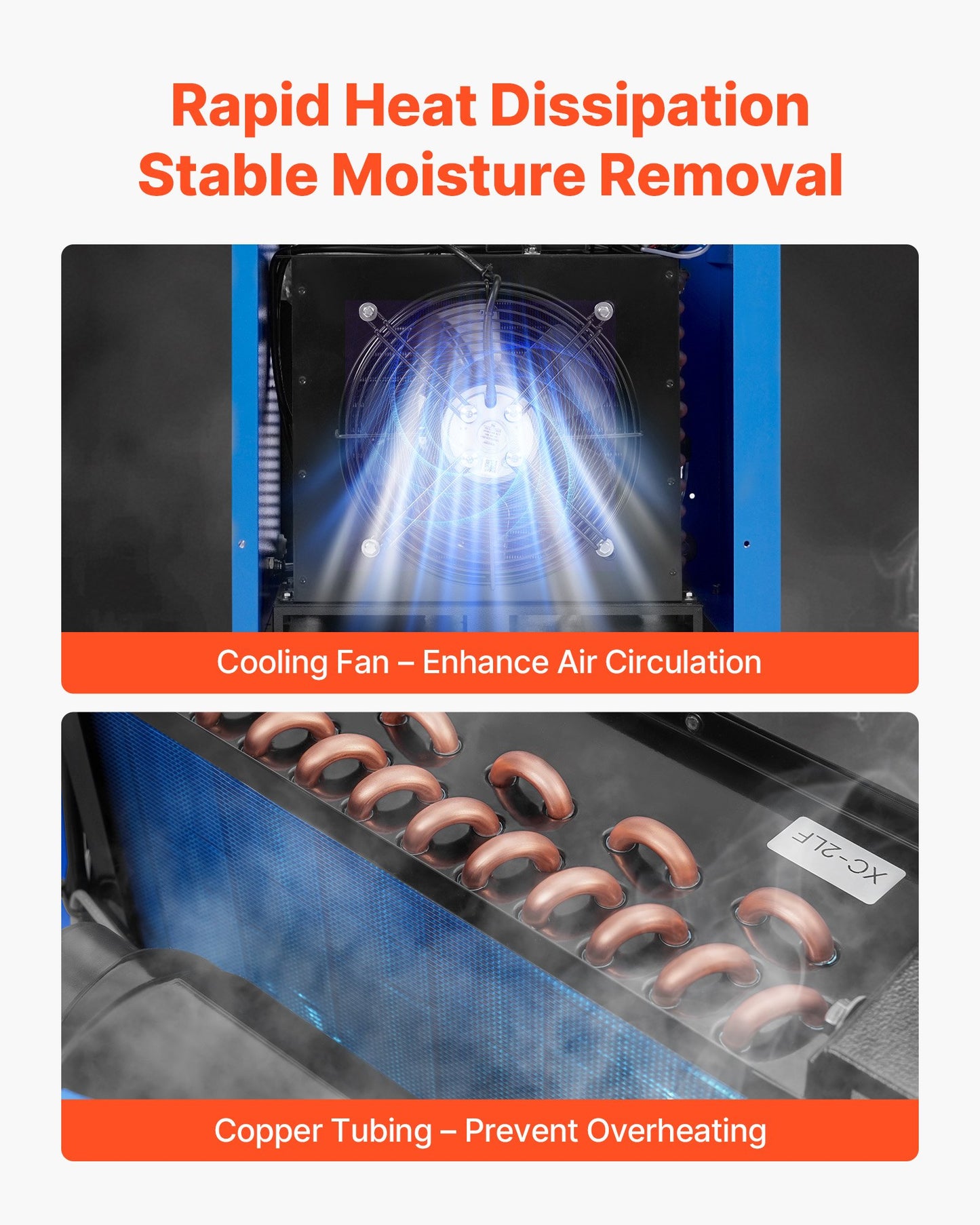 Compressed Air Dryer, 125CFM Refrigerated Air Dryer, 110-120V Industrial Refrigerated Air-Drying System for 20HP, 25HP & 30HP Compressors - with Color Screen Control Panel and Automatic Drainage