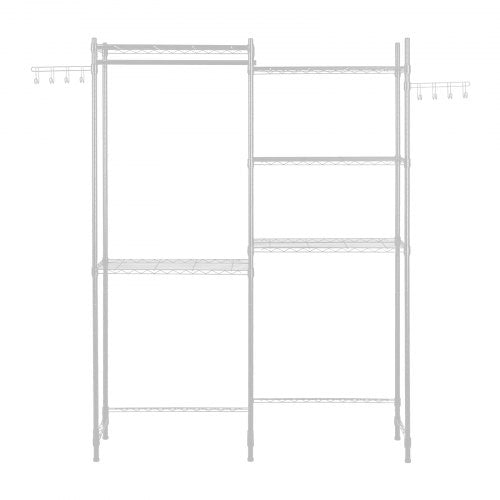 Over Tvättmaskin och torktumlare Förvaringshylla Två rader 5 våningar Tvättställ Vit |  EU