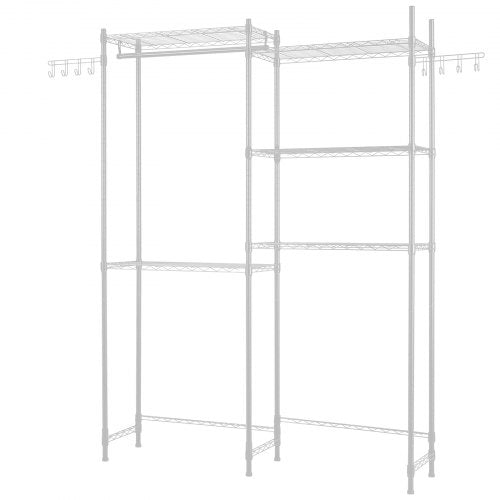 Over Tvättmaskin och torktumlare Förvaringshylla Två rader 5 våningar Tvättställ Vit |  EU