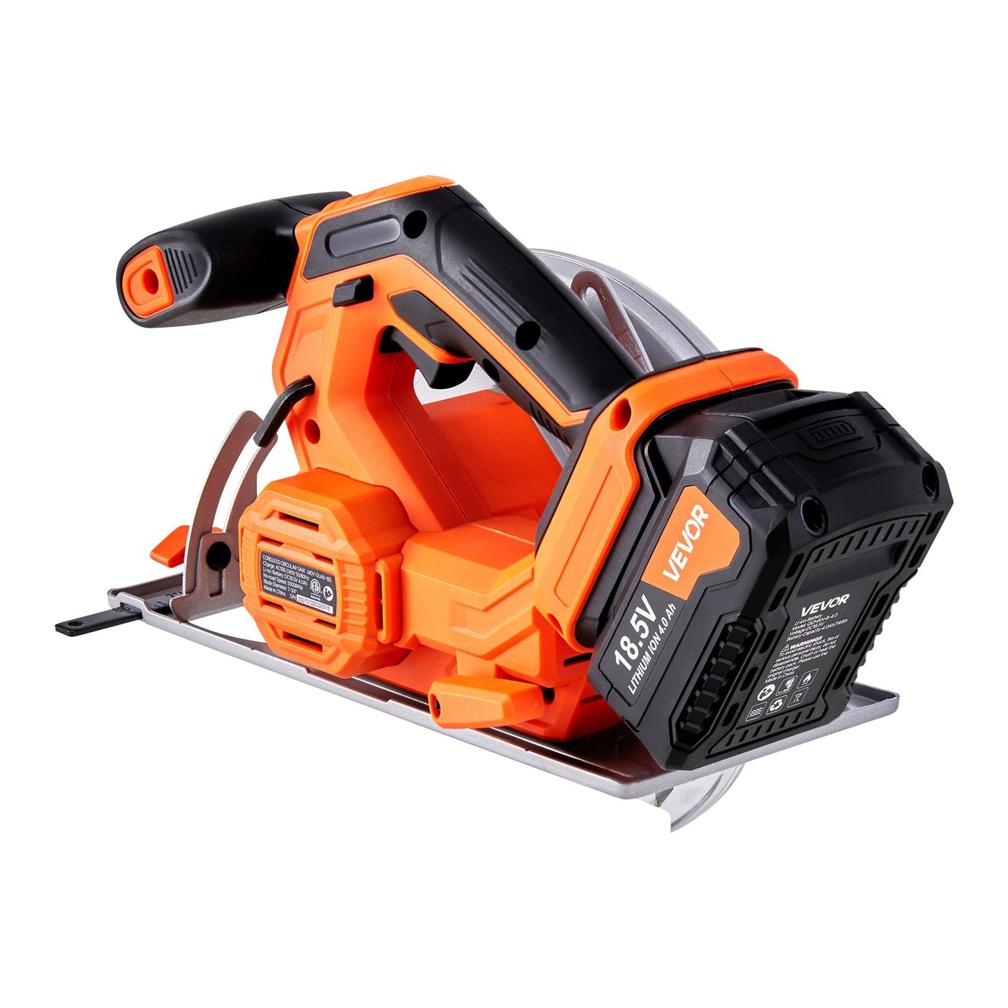Cordless Circular Saw, 7-1/4 inch Blade, 5000 RPM Speed, 0-45 Degree Bevel Capability, Brushless Motor, LED Light, Electric Circular Saw Kit with Battery and Charger Included, for Wood Cutting