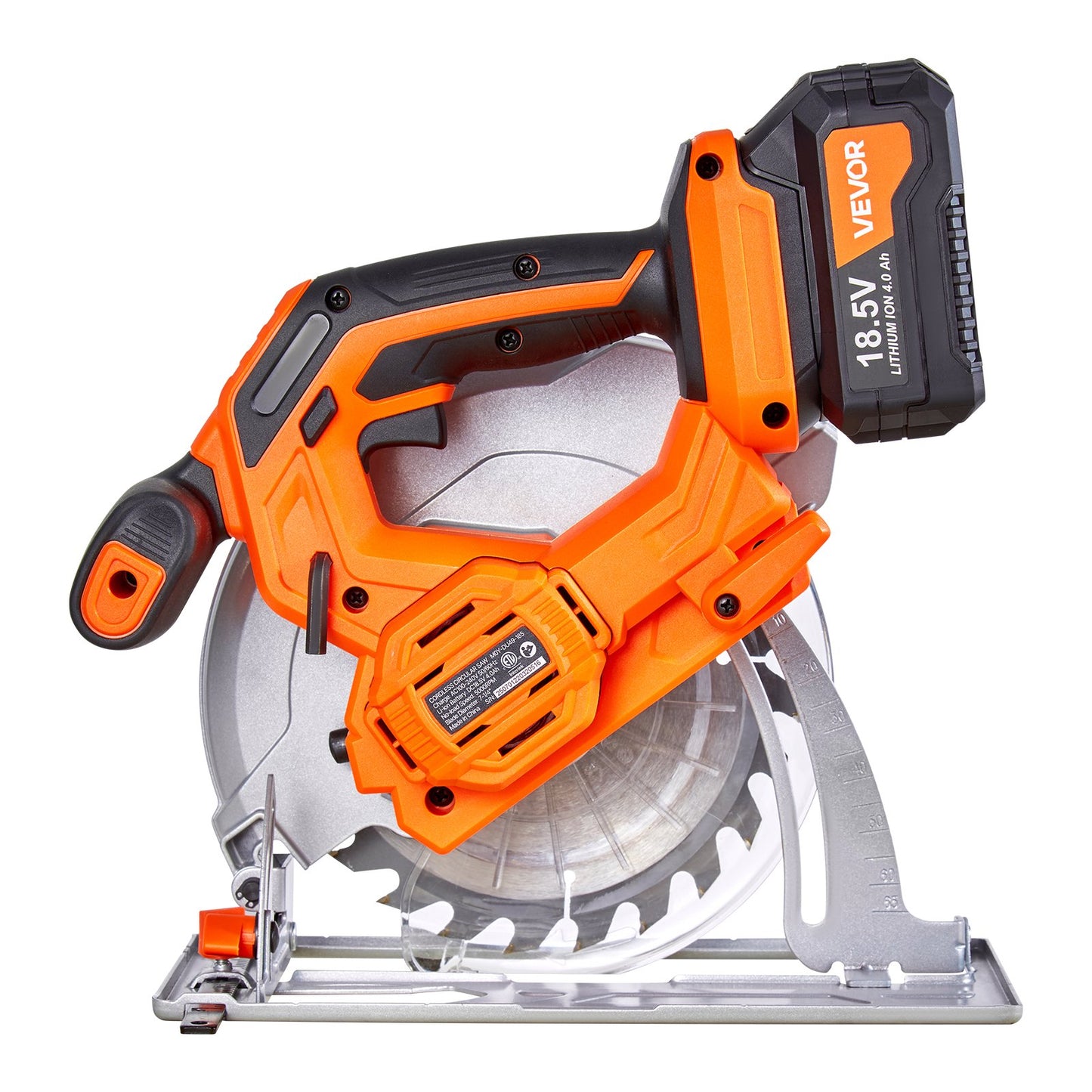 Cordless Circular Saw, 7-1/4 inch Blade, 5000 RPM Speed, 0-45 Degree Bevel Capability, Brushless Motor, LED Light, Electric Circular Saw Kit with Battery and Charger Included, for Wood Cutting