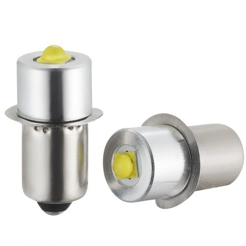 LED Flashlight Bulbs, P13.5S 4-12 Volt, 230LM Flashlight Conversion Replacement Kit, Longer Life and Brighter White Maglight LED Bulbs for 3-16 Cell C/D Flashlights, Headlights,Lamp, Torch
