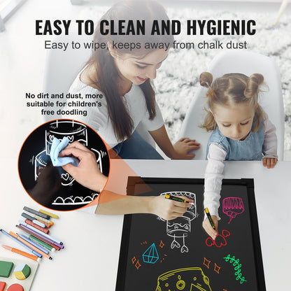 LED-Pinnwand, Leuchttafel, beleuchtet, löschbar, 405 x 605 mm