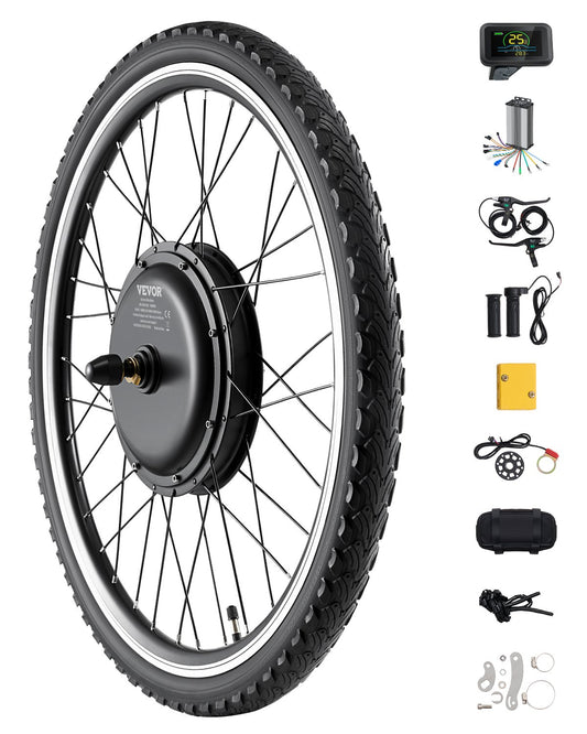 1000W Elektrofahrrad-Umbausatz, 48V 26" Vorderradmotor für Elektrofahrradnabe