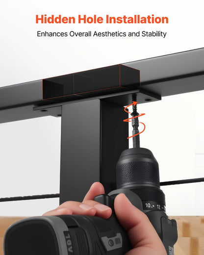 2 Pack Handrail Connectors, Flat Extension Stair Railing Accessories, POM Hand Rail Connector Fittings for Rectangular Cable Railing, Deck Cable Rail System Outdoor, Matte Black, HT-04