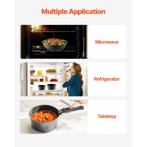17-teiliges Topf- und Pfannenset Granite Antihaft-Kochgeschirr Schwarz | EU