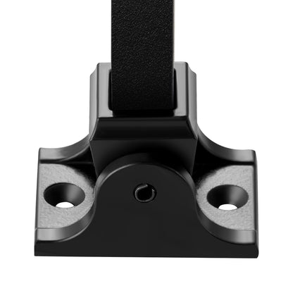 Aluminiumlegering Baluster Skor Fyrkantiga Balusters Baluster Smidesspindlar för trappor Sned Shoes med skruvhål för användning med 1/2 tums trappan Balusters, Spray Coated Black (50 st)