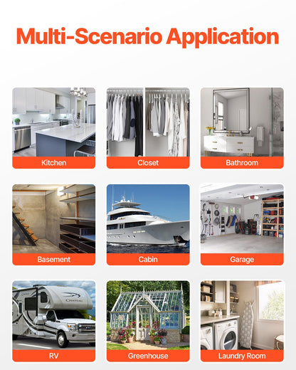 Moisture Absorber Bucket, 2 Packs 16.2 oz Hi-Capacity Moisture Absorber Bucket with 800ml Storage Area & Reusable Outer Bucket for Long-Term Use, Fragrance Free Moisture Absorber for Fresher Air