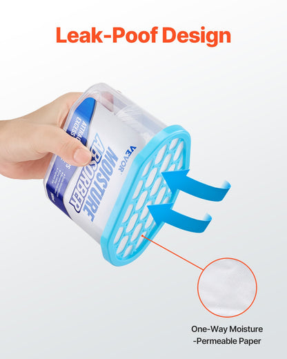 Moisture Absorber Boxes, 10.8 oz Humidity Absorber Boxes(6 Packs), Fragrance Free Dehumidifier Attracts Extra Moisture from Your Bathroom, Closet, and Kitchen