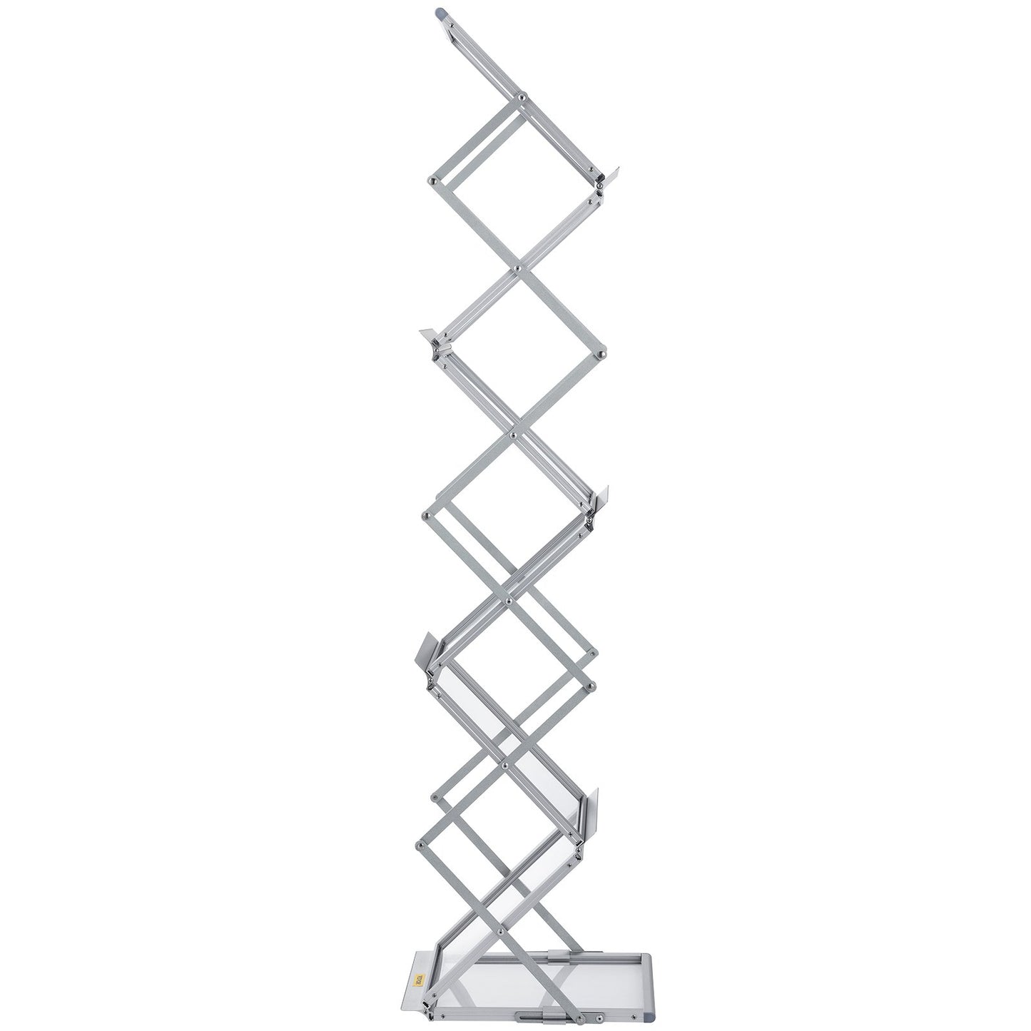 Foldable Magazine Display Rack, 6 Pockets Pop-Up Brochure Display Stand, Double-Sided Display Catalog Literature Holder Stand, Portable with Carrying Bag for Office Trade Show Exhibitions