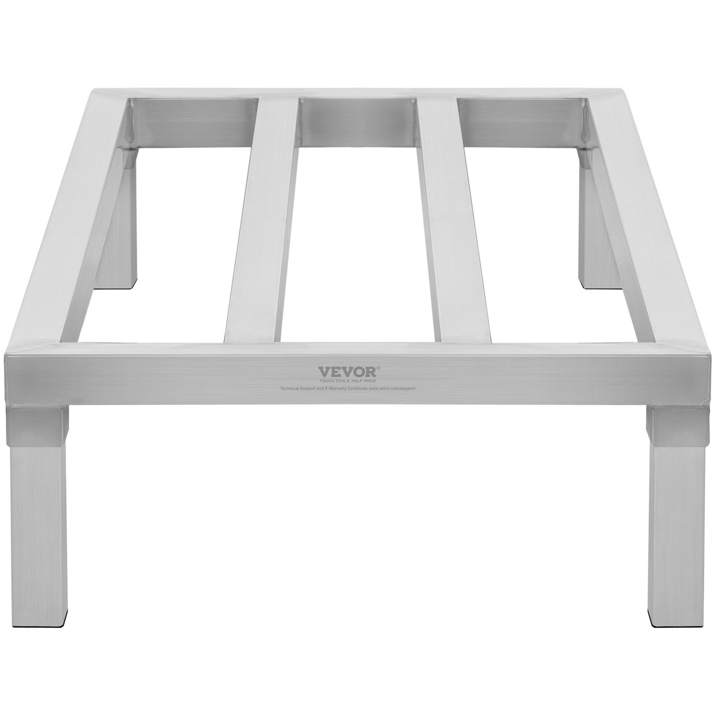 Aluminum Dunnage Rack, 48” x 20” Commercial Food Floor Rack, 8” Off the Floor, 1800 lbs Capacity All-Welded Aluminum Storage Rack, for Storage in Restaurants, Kitchens, Garages and Vehicles