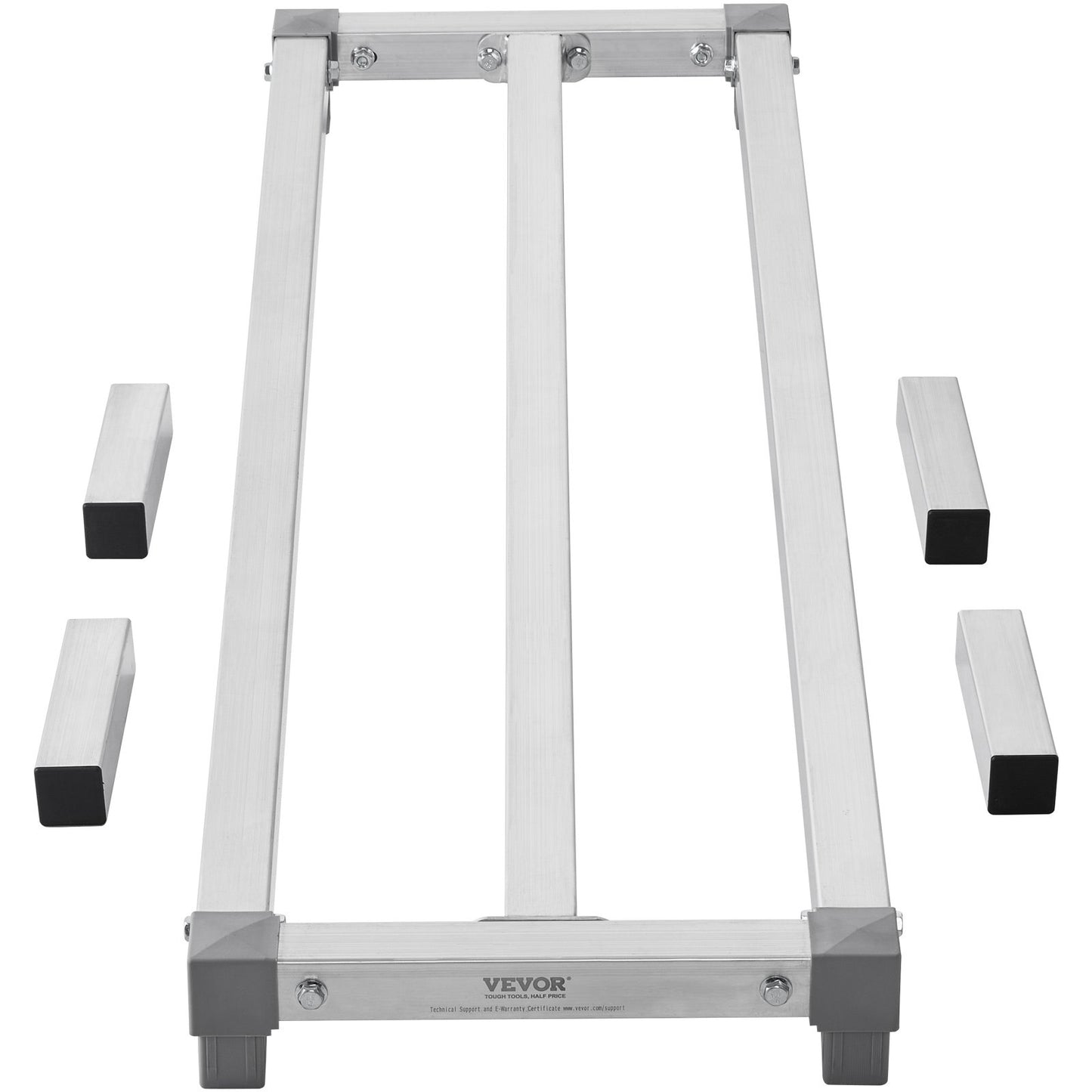 Stödställ i aluminium Stationär Stötställ 48" x 14" x 8" Förvaringsställ