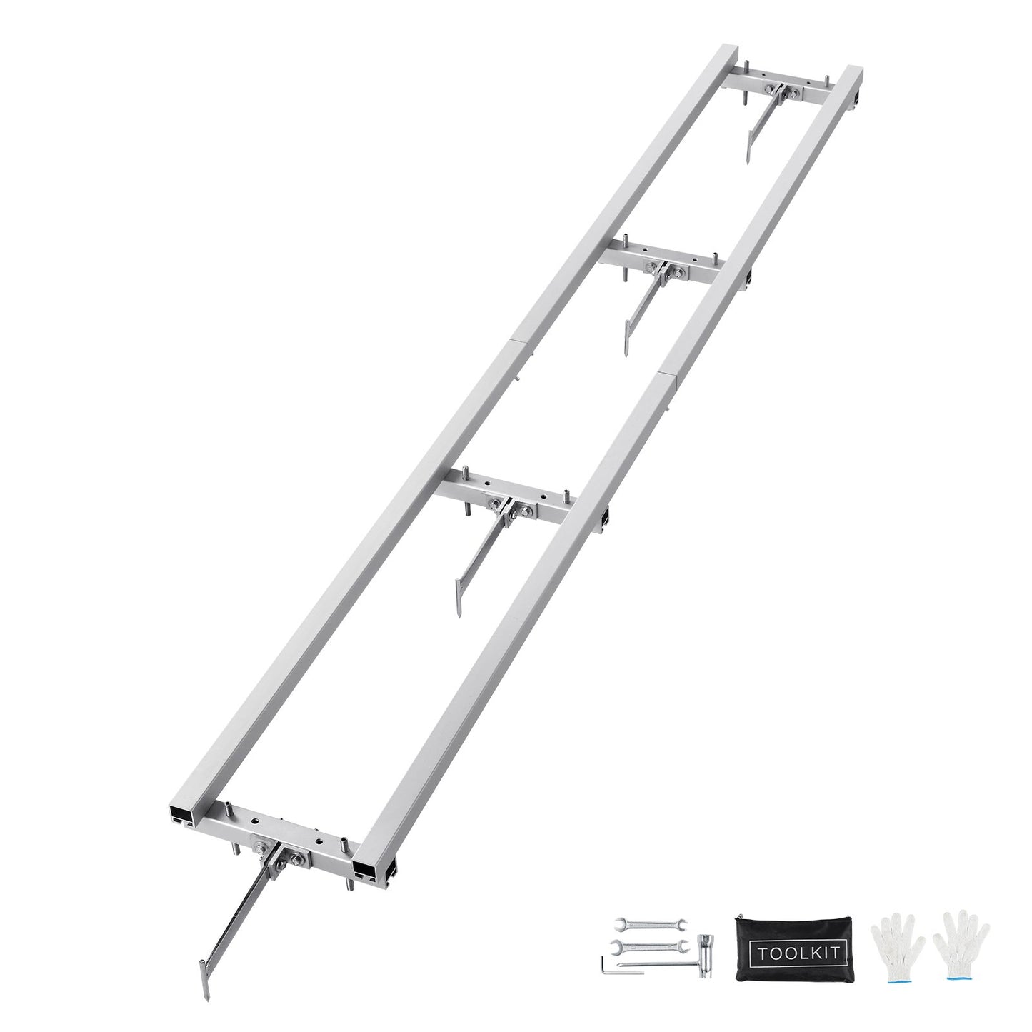 Schienenfräsführungssystem, 9 Fuß Kettensägen-Frässchienenführung, 4 Querstangen-Kits