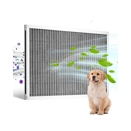 Electrostatic Air Filter, 16x25x1 inch Washable & Reusable Aluminum AC/HVAC Furnace Filter, MERV 8 Long Lifetime,Home or Office (Actual Size: 15.5 x 24.65 x 0.82 in)