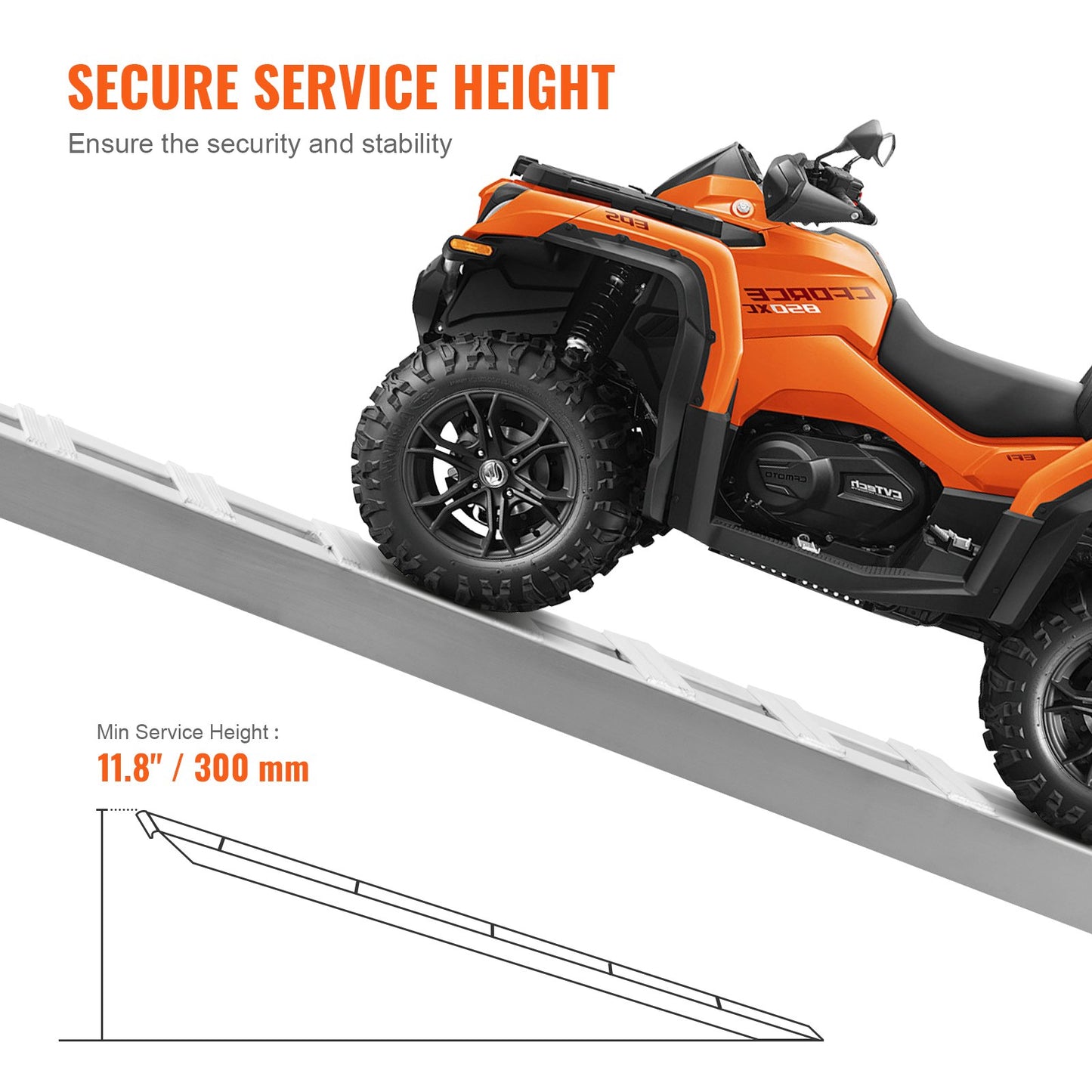 108" x 15" Aluminium-Rampen 10000 Pfund Kapazität Frachtrampen 2 STÜCK