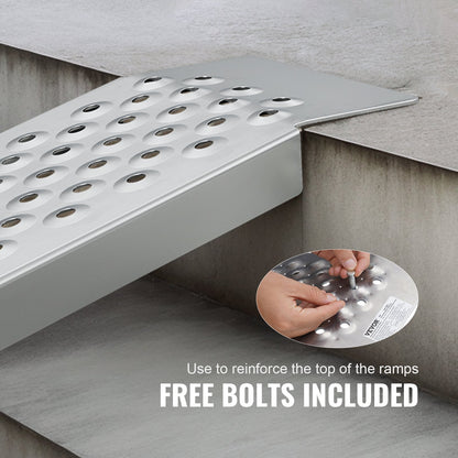 47.2" x 8.5" Aluminum Ramps 880 LBS Capacity Cargo Ramps 2PCS