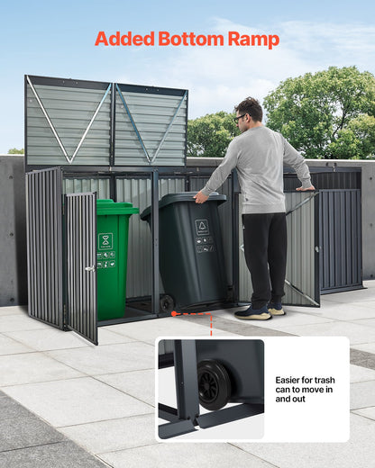 Mülltonnenaufbewahrung Mülltonnenaufbewahrung 4 x 52,79 gal für Mülltonnen