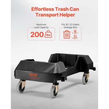 Slim papperskorg Dolly med hjulpassning 16/23 Gal behållare 200lbs Heavy Duty |  EU