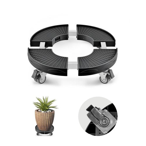 trash can dolly with wheels 15-22.8 in adjustable round furniture dolly | EU