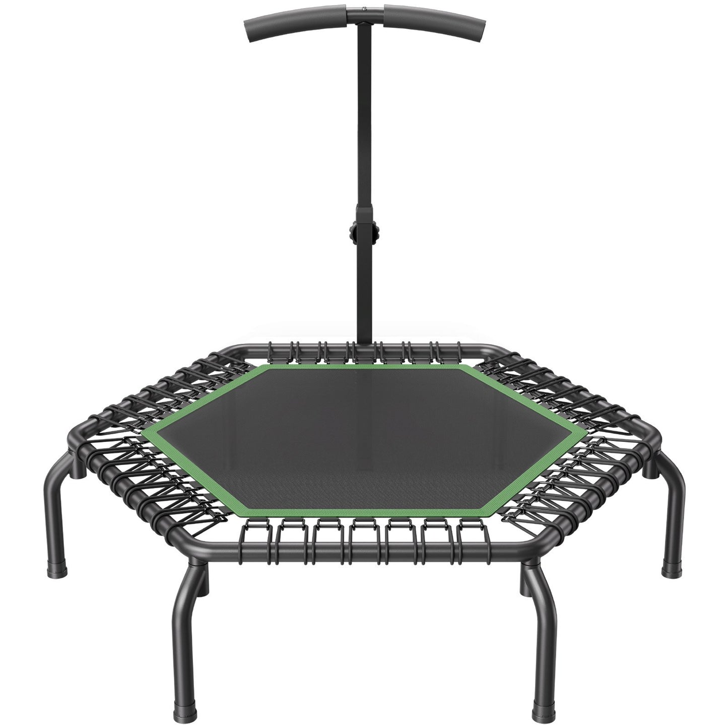 54.5" Mini Fitness Trampoline for Adults Indoor Training Rebounder with Handle