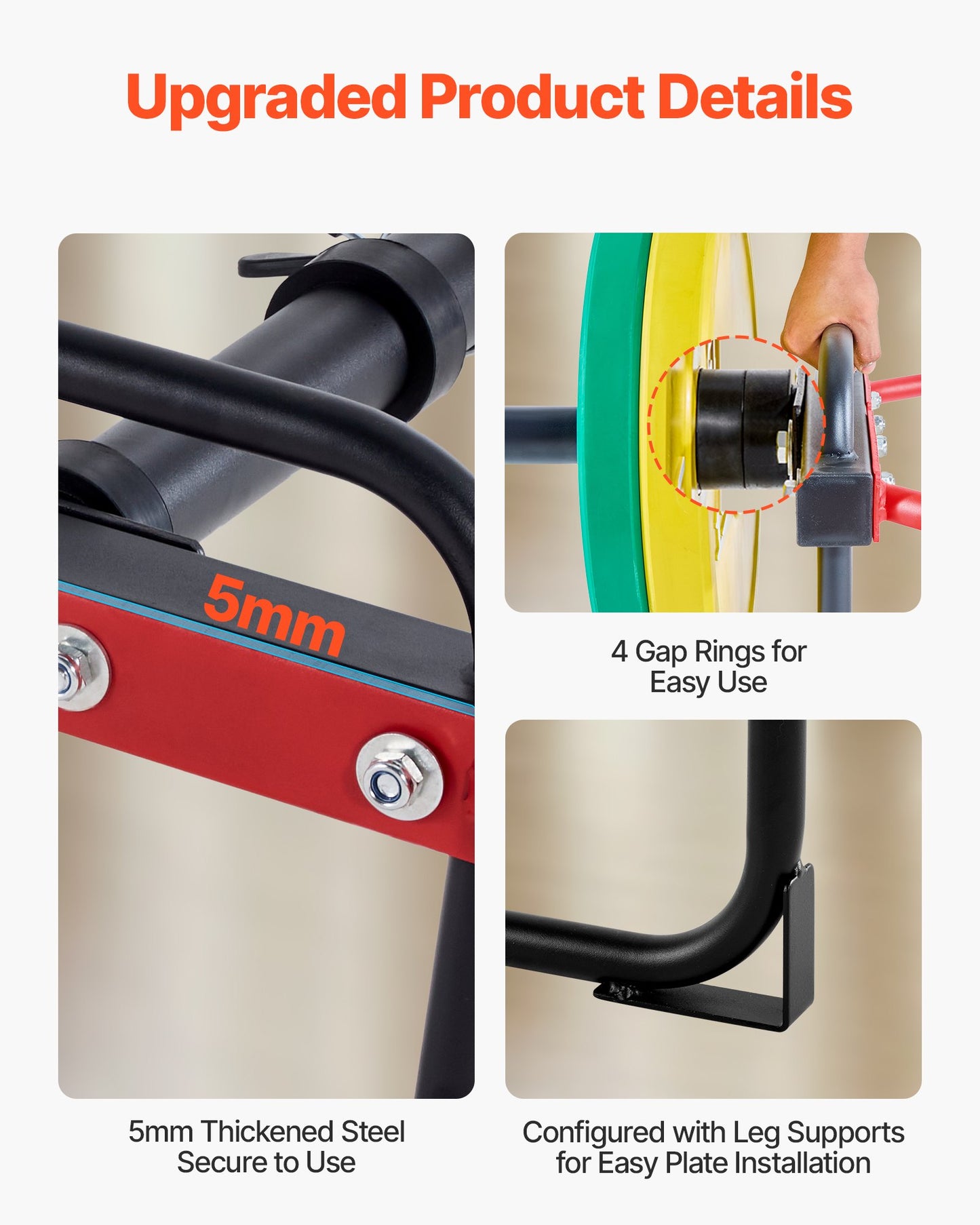 Trap Bar Hex Bar, 2-Inch Hex Barbell, 500 LBS Capacity Shrug Bars, Weightlifting and Strength Training Equipment, Home Gym for Squats, Deadlifts, Shoulder Presses, Red