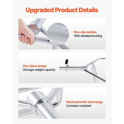 Trap Bar Hex Bar Langhantel Gewichtheben für Kniebeugen Shrug Kreuzheben 50 mm | EU