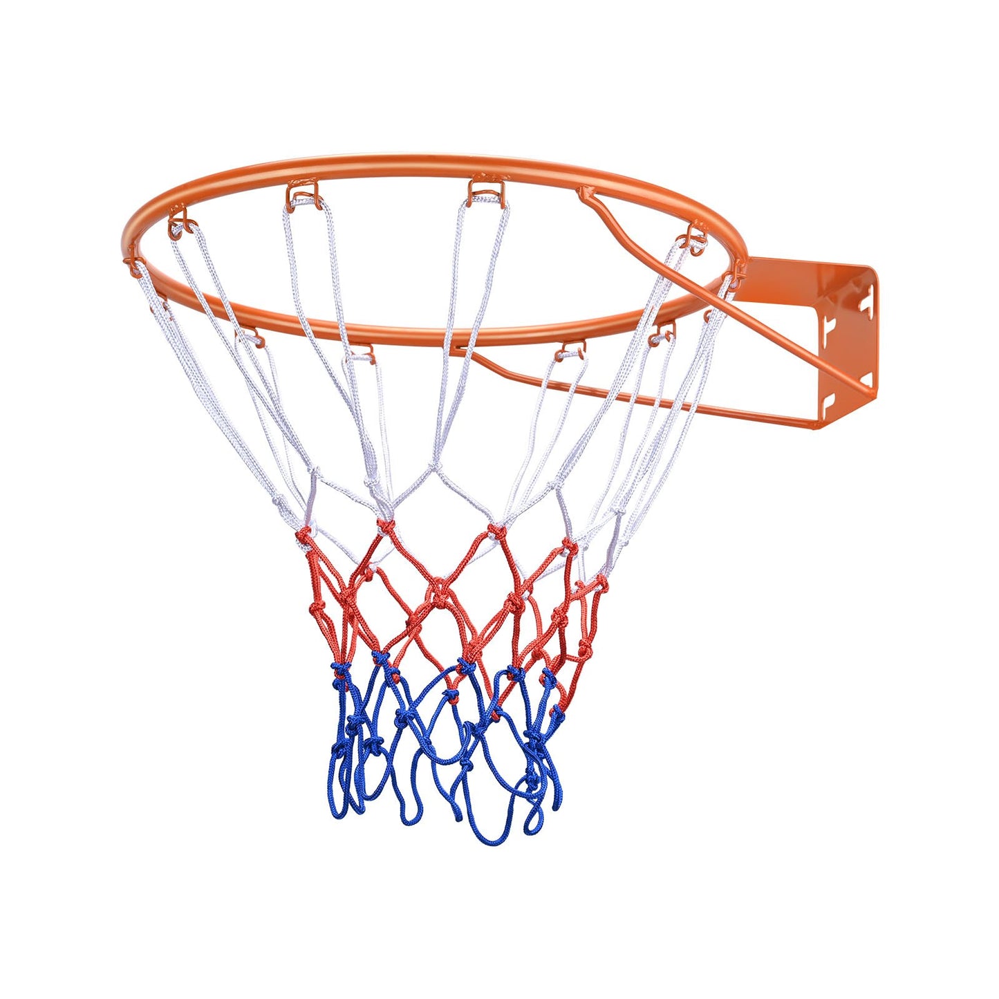Basketballkorb, Wand-/Türmontage, robuster Q235-Korb, Ersatz für flexiblen Korb mit Netz, standardmäßiger 45,7 cm großer hängender Basketballkorb für drinnen und draußen, für Kinder und Erwachsene