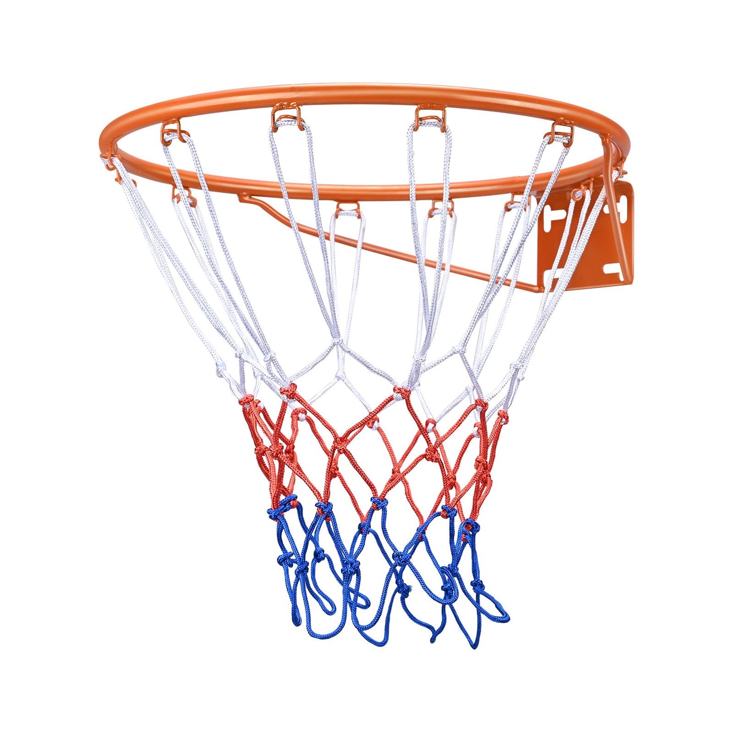 Basketballkorb, Wand-/Türmontage, robuster Q235-Korb, Ersatz für flexiblen Korb mit Netz, standardmäßiger 45,7 cm großer hängender Basketballkorb für drinnen und draußen, für Kinder und Erwachsene