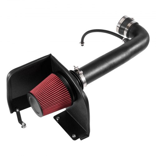 Cold Air Intake, 3.5 Inch Cold Air Intake System + Heat Shield Compatible with 2009-2013 Chevy Silverado/GMC Sierra 1500 4.8L/5.3L/6.2L, High Flow Filter Kit Improve Horsepower/Throttle Response